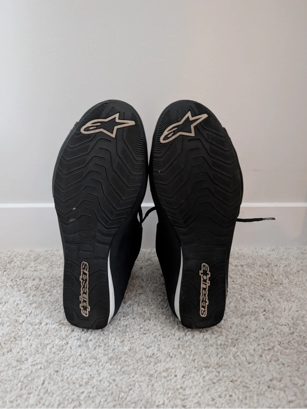 Alpinestars Black High-Top Motorsport Boots